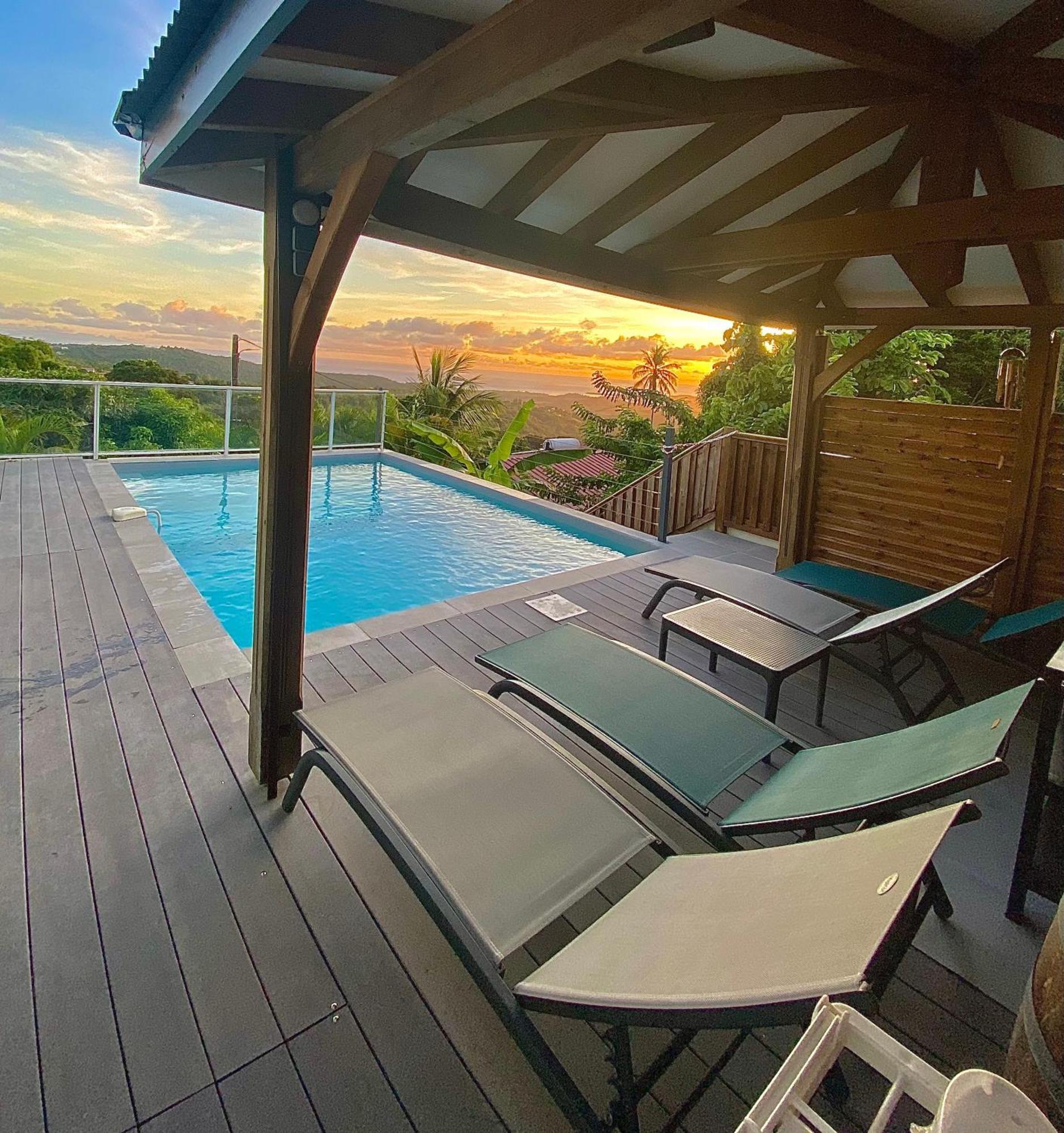 Les Villas Pameyaque 2 F2 Avec 1 Piscine Et 1 F3 Avec 1 Piscine, Superbe Vue Sur La Mer Riviere-Salee 외부 사진